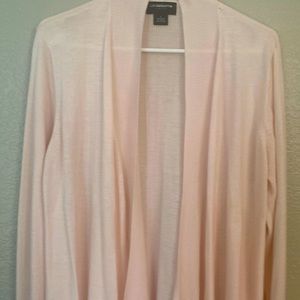 Women’s cardigan sweater light pink Liz Clairborne career size large